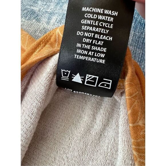 Buffalo David Ditton Mustard Yellow Floral Blouse XXL - Picture 5 of 7